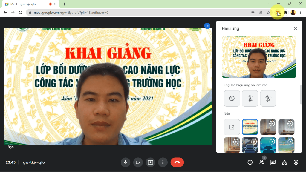 Cách đổi background Google Meet  QuanTriMangcom