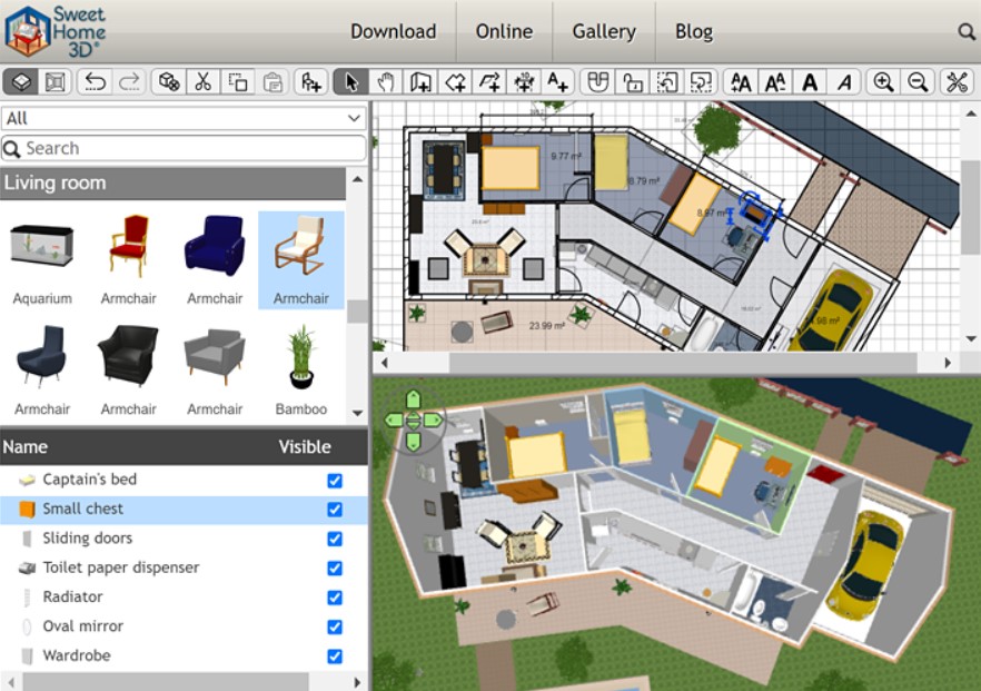 Sweet Home 3D – Phần mềm thiết kế nội thất miễn phí - VniTeach - Giáo viên  4.0