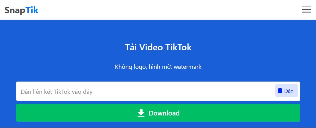 Cách tải video TikTok không logo với SnapTik - VniTeach - Giáo viên 4.0